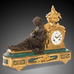 Pendule de cheminée du XIXe siècle, période Napoléon III