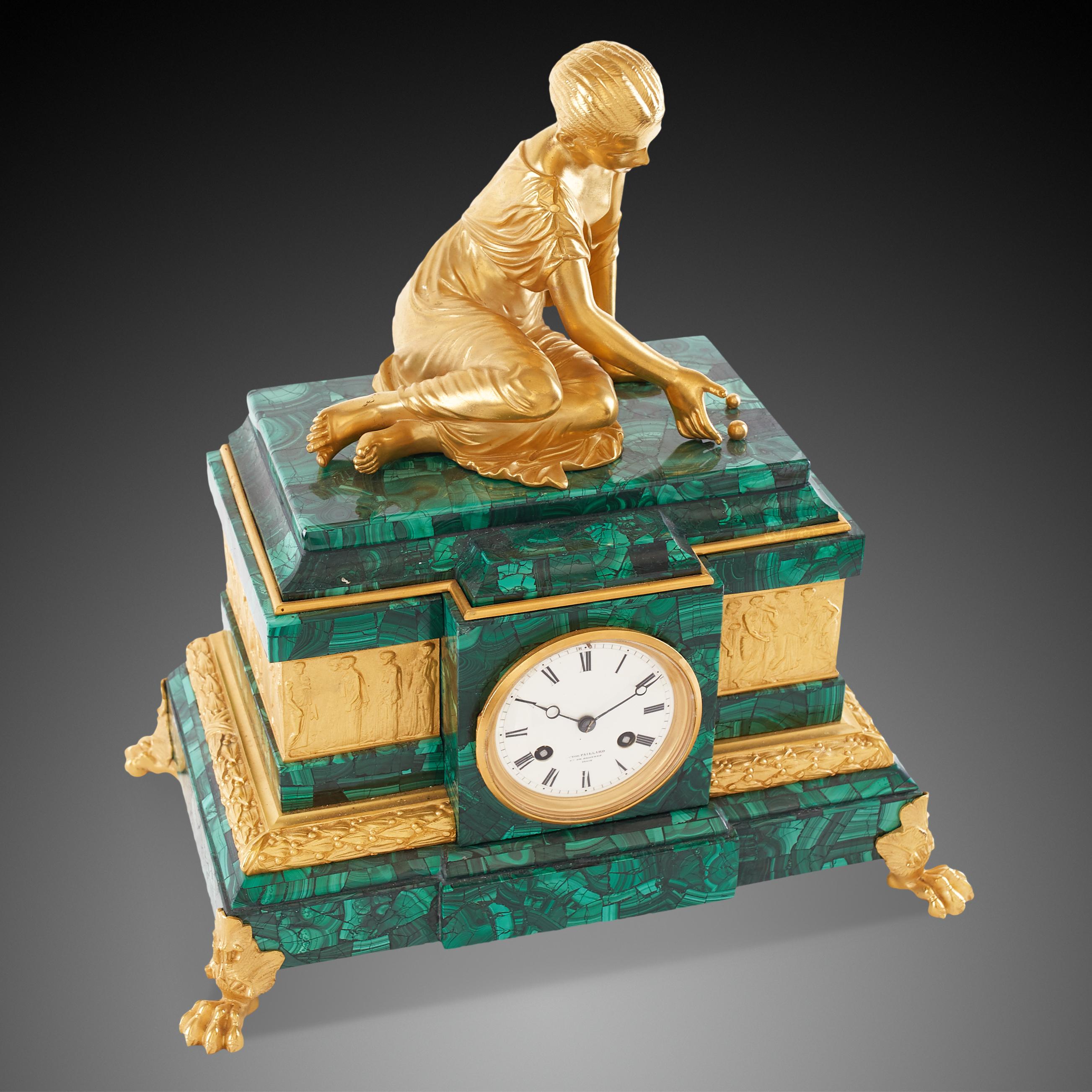 Gilt Mantel Clock 19th Century, Napoleon III Period