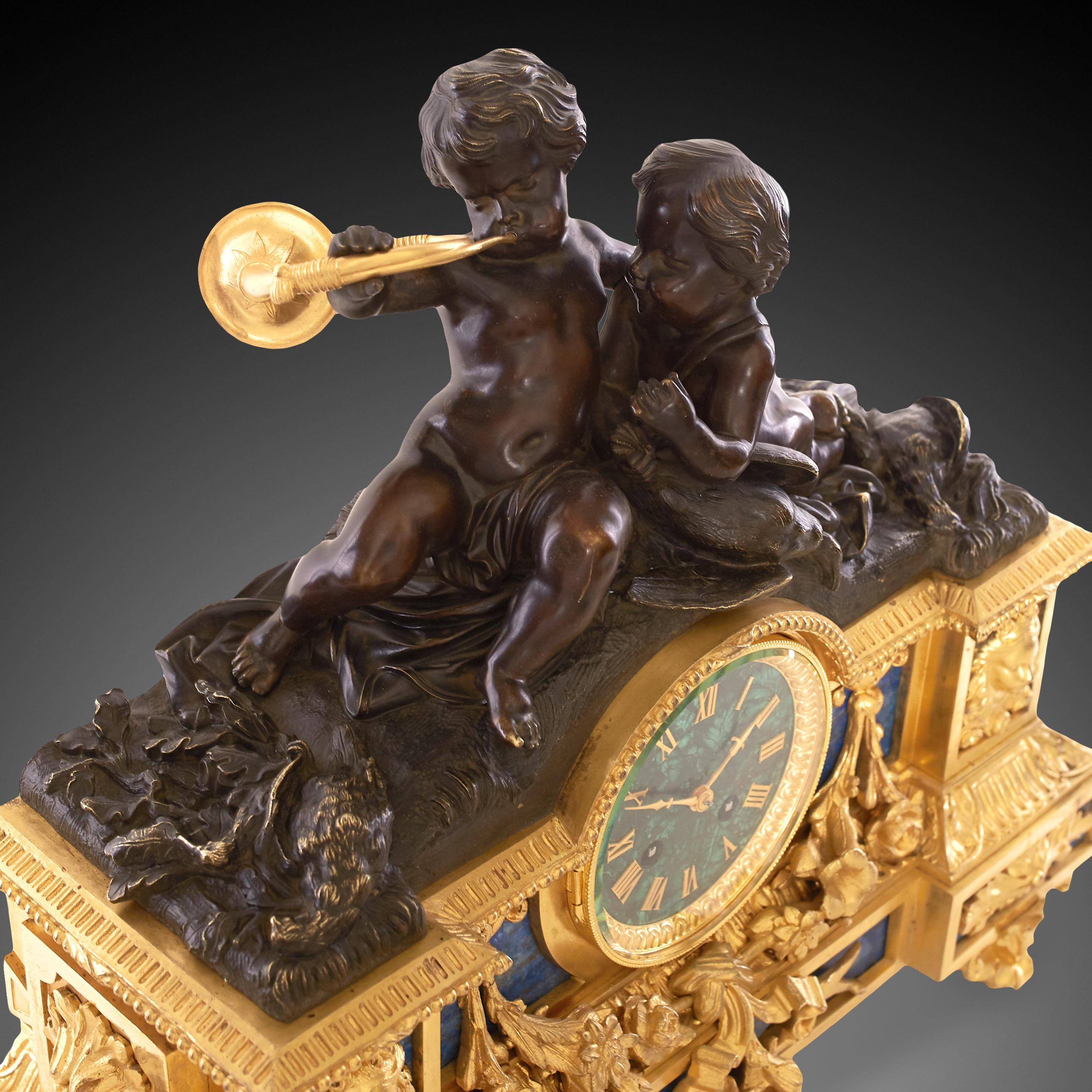 Mantel Clock 19th Century Napoleon III Period For Sale 1