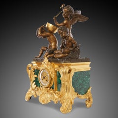 Mantel Clock 19th Century Napoleon III Period Style Rococo