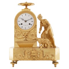 Mantel Clock 19th Century Styl Empire by Armingaud À Paris
