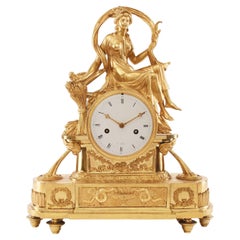 Antique Mantel Clock 19th Century Styl Empire by Cérés À Paris