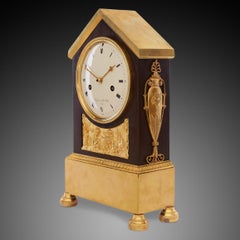 Mantel Clock 19th Century Styl Empire by Lefevre De Belle