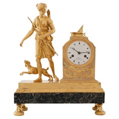 Mantel Clock 19th Century Styl Empire by Verdiere À Paris