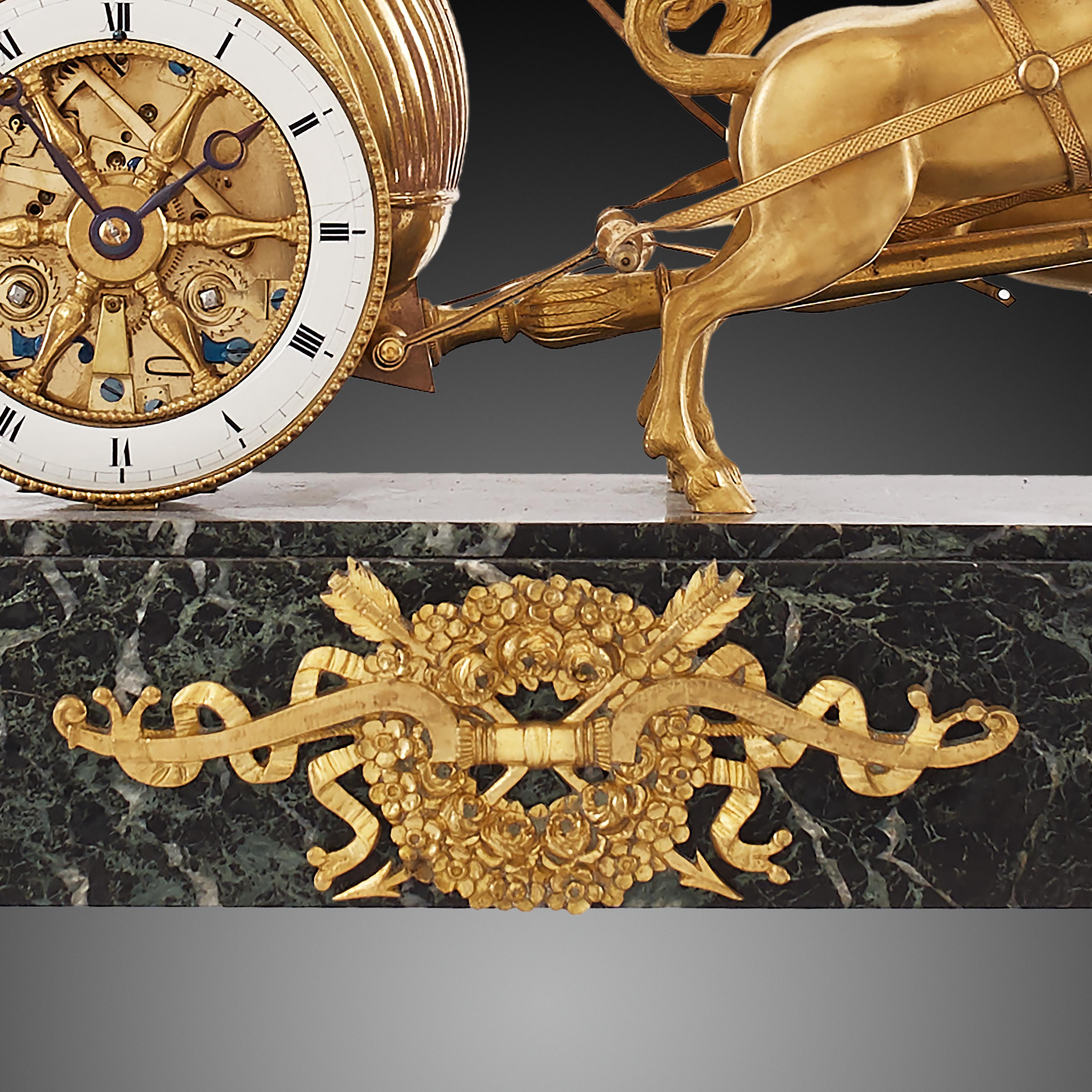 Mantel Clock 19th Century Style Empire 4