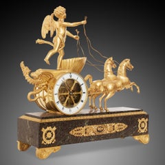 Mantel Clock 19th Century, Style Empire