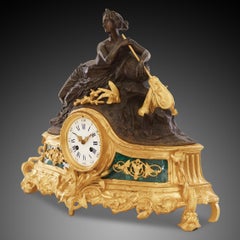 Mantel Clock, 19th Century, Style Louis XVI
