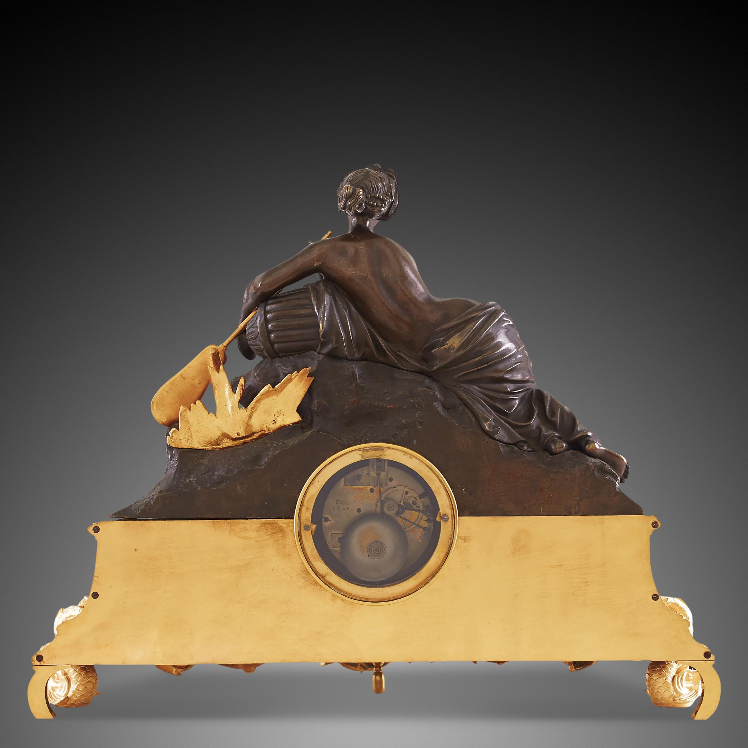 Mantel Clock, 19th Century, Style Louis XVI In Good Condition In Warsaw, PL