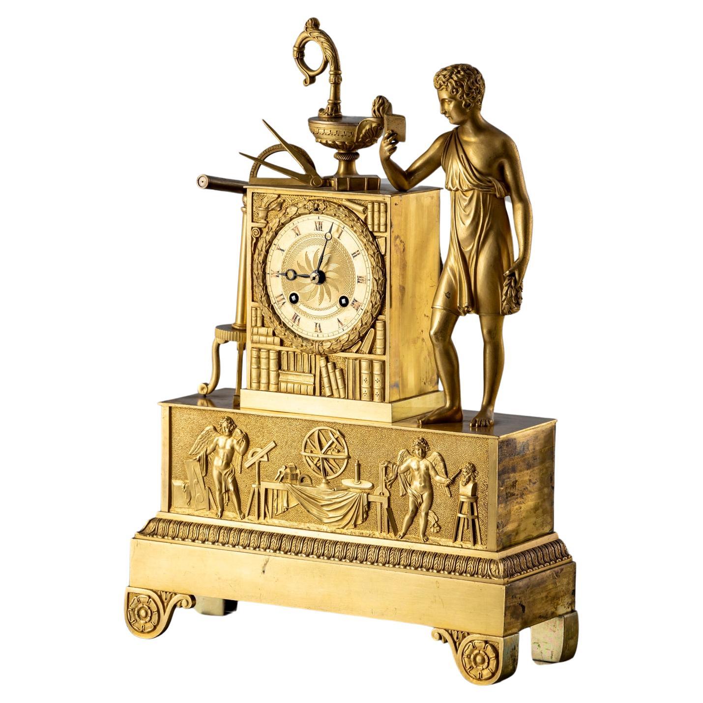 Orologio da tavolo, Allegoria delle Scienze, Francia, 1830 circa