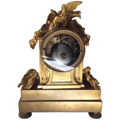 Mantel Clock Gilt Bronze