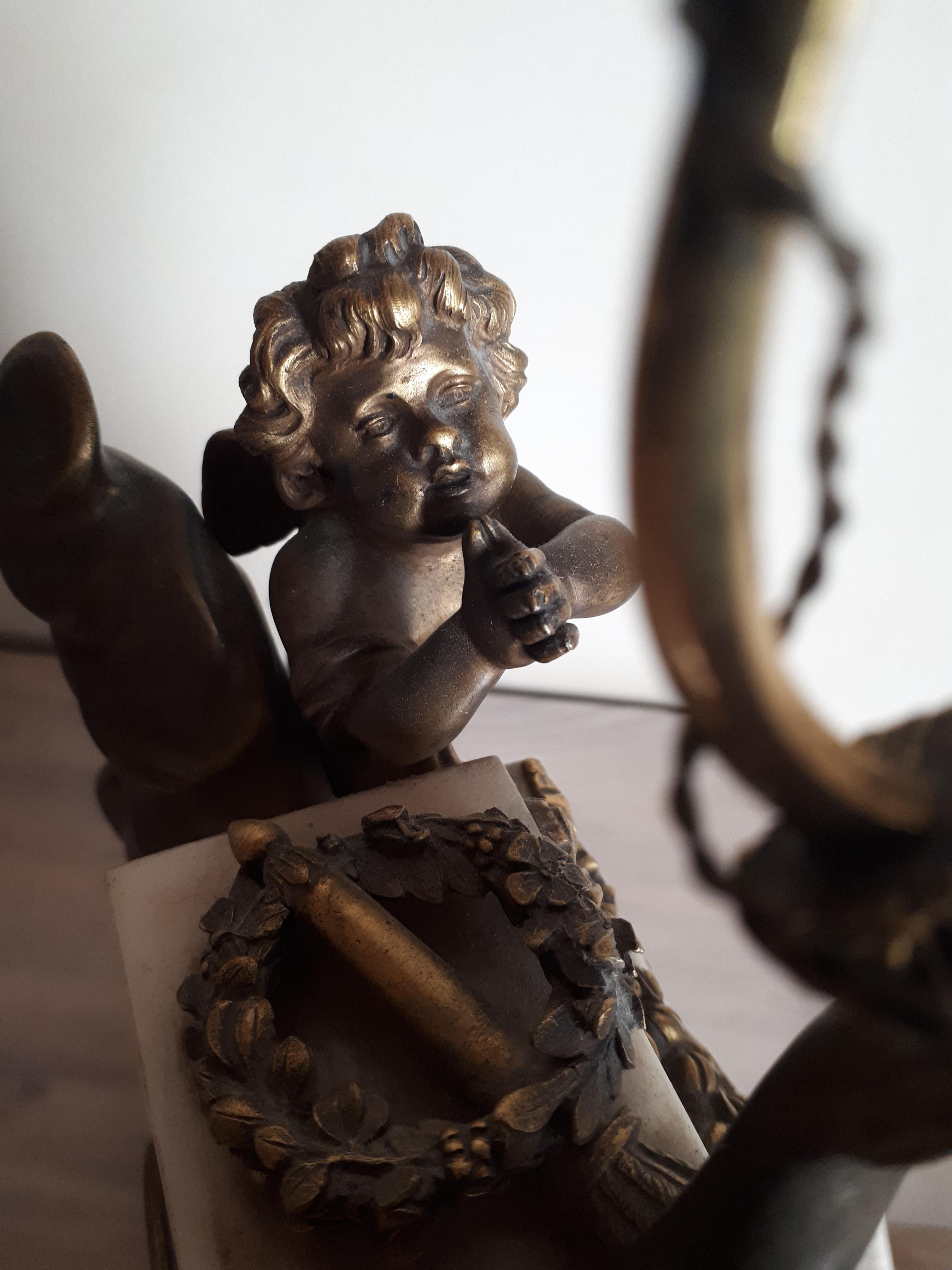 Pendule - balancier de François Linke en marbre et bronze doré en vente 10