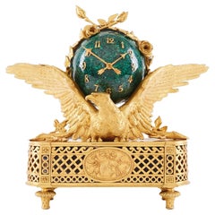 Mantel Clock Put on the Table and Work 19th Century Style Louis XVI Period
