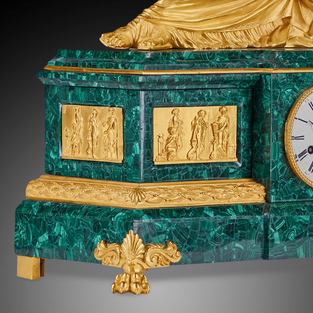 Gilt BY BARRARD DE PARIS A of mantel clock in the style of Napoleon III, the 19th cen