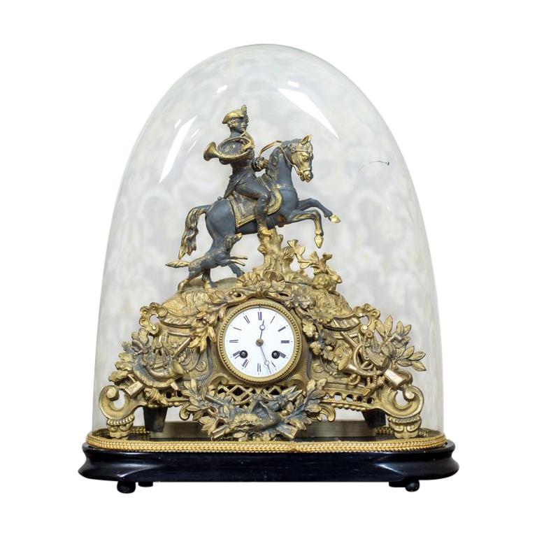 Bakkerij Waardeloos ambulance Mantel Clock with a Glass Dome, circa 1930s For Sale at 1stDibs | glass  dome mantel clocks, clocks with glass domes, clock with glass dome