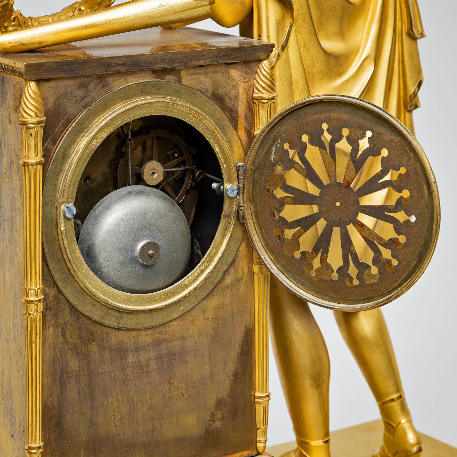 Mantel Clock with Apollo, Early 19th Century For Sale 1