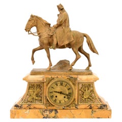Mantel Clock with Napoleon Bonaparte on Horseback