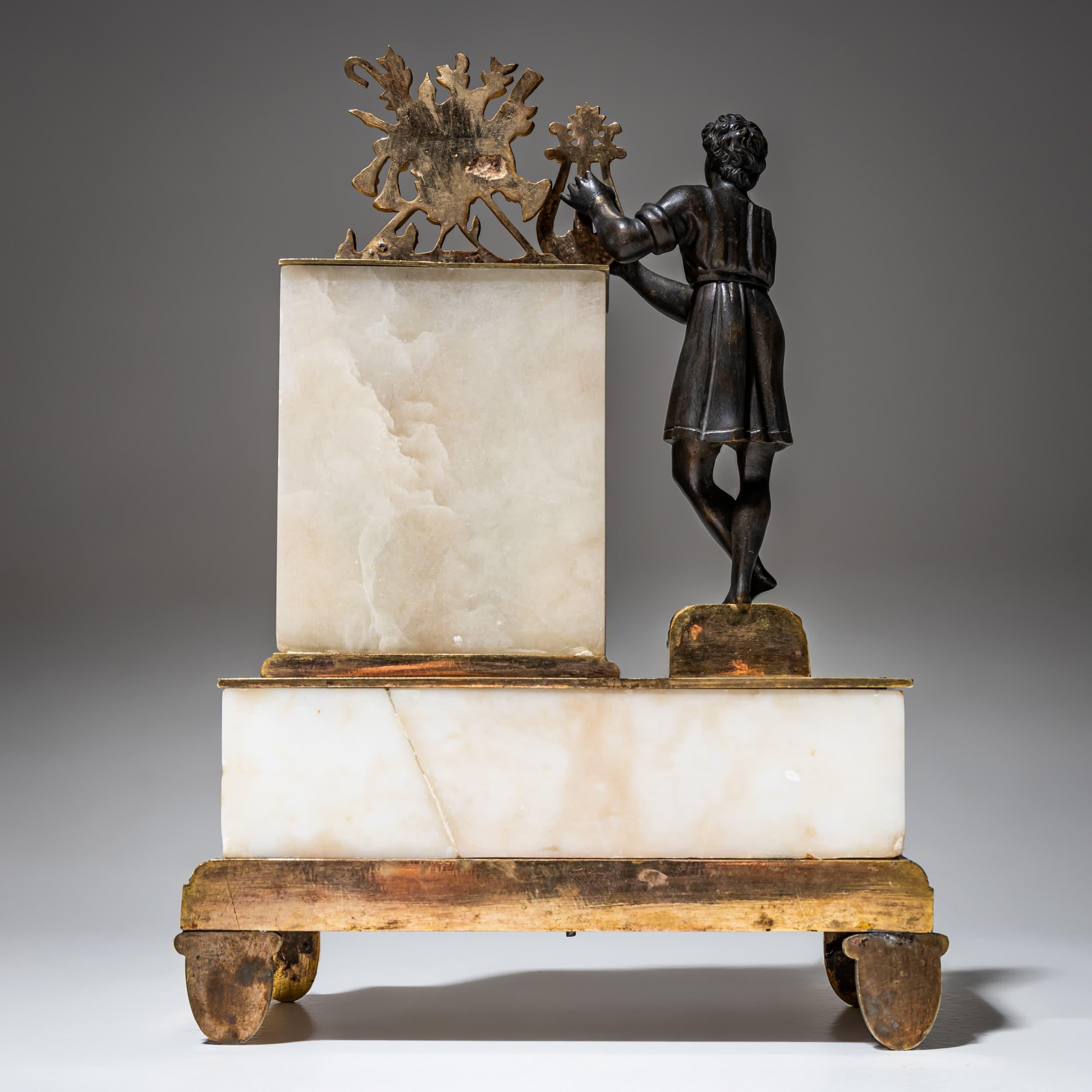 Mantel Clock with Orpheus Figure, 19th Century For Sale 3