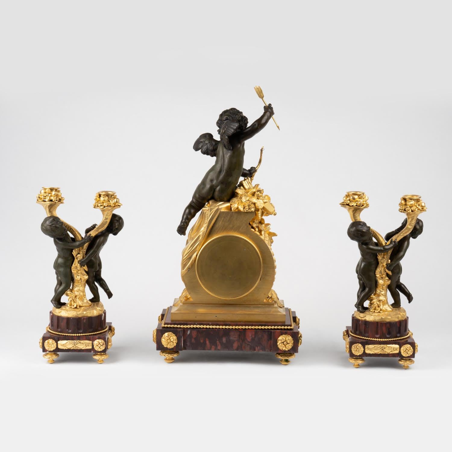 Pendules de cheminée du XIXe siècle, période Napoléon III. en vente 6