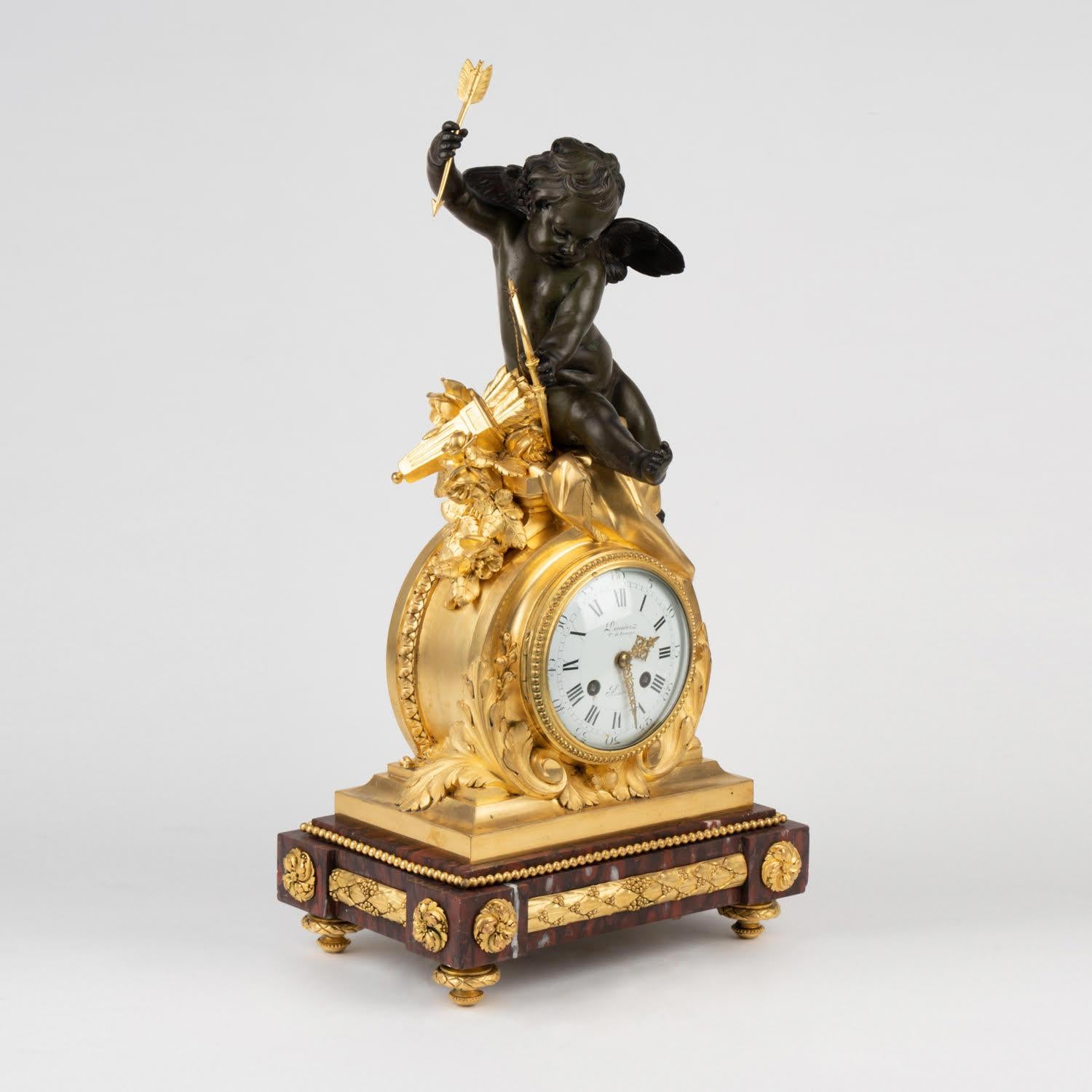 Mantel Clocks from the 19th Century, Napoleon III Period. In Good Condition For Sale In Saint-Ouen, FR