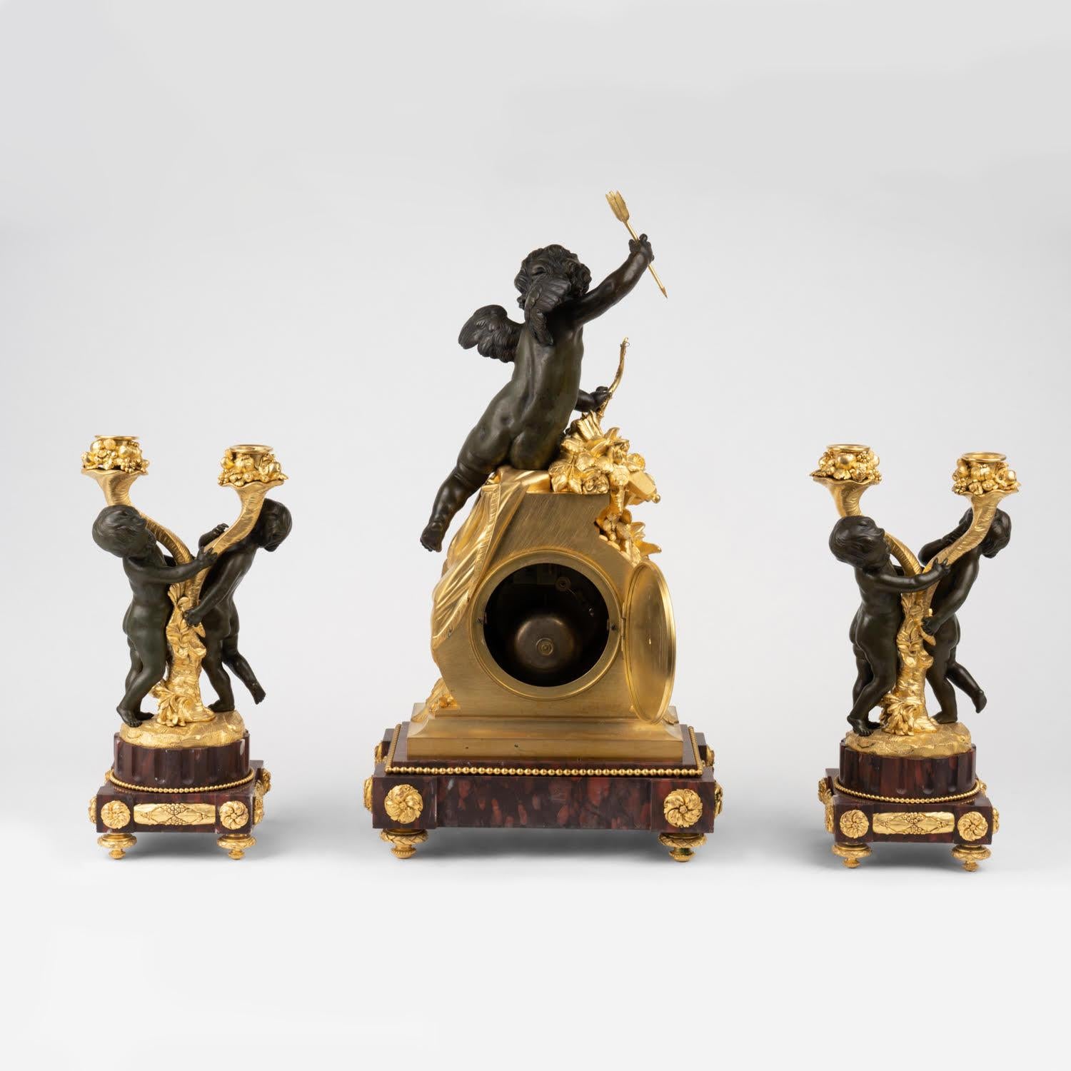 Pendules de cheminée du XIXe siècle, période Napoléon III. en vente 3