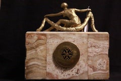 Mantel Französisch Art Deco Uhr Dame Jugendstil