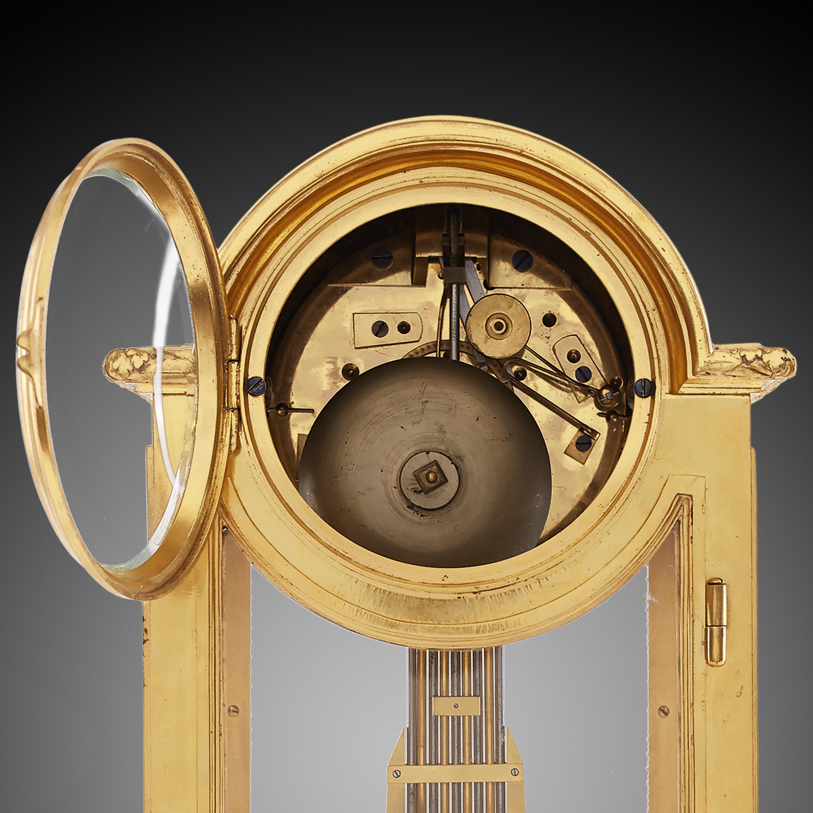 19th Century Mantel Regulatory Clock 18th Century Louis XVI For Sale