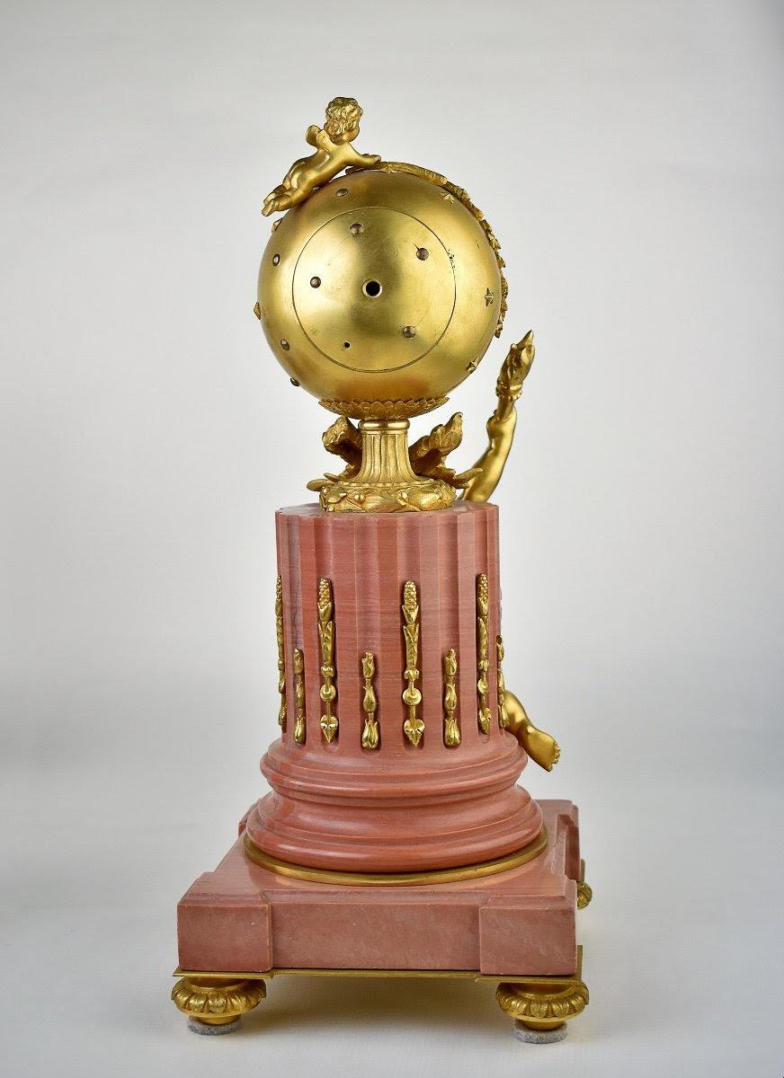 Juego de repisa con reloj y dos candelabros, S. XIX. en Bueno estado para la venta en Saint-Ouen, FR
