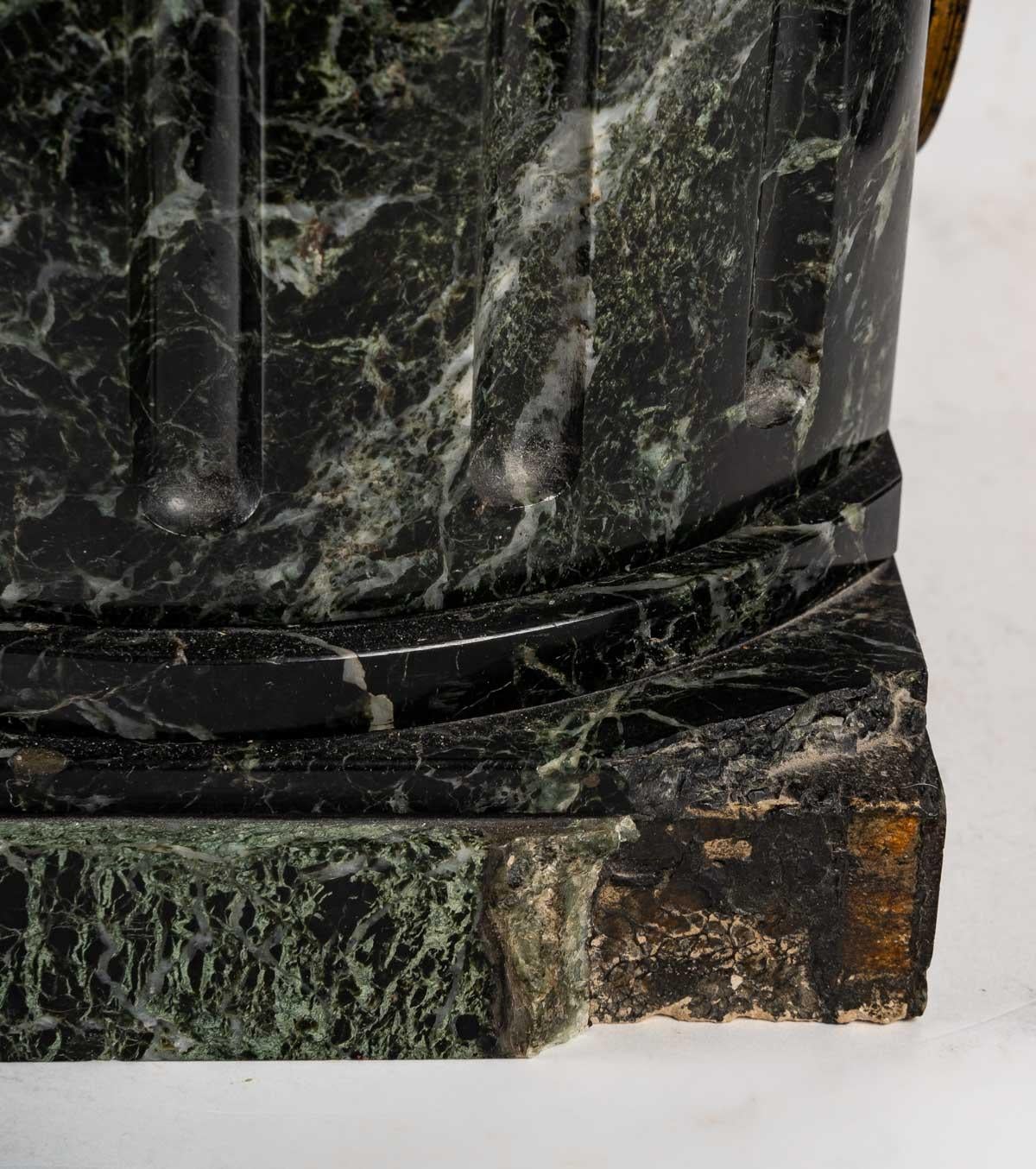 Mantelpiece in Regule, Sea Green Marble, Emile Picault 5
