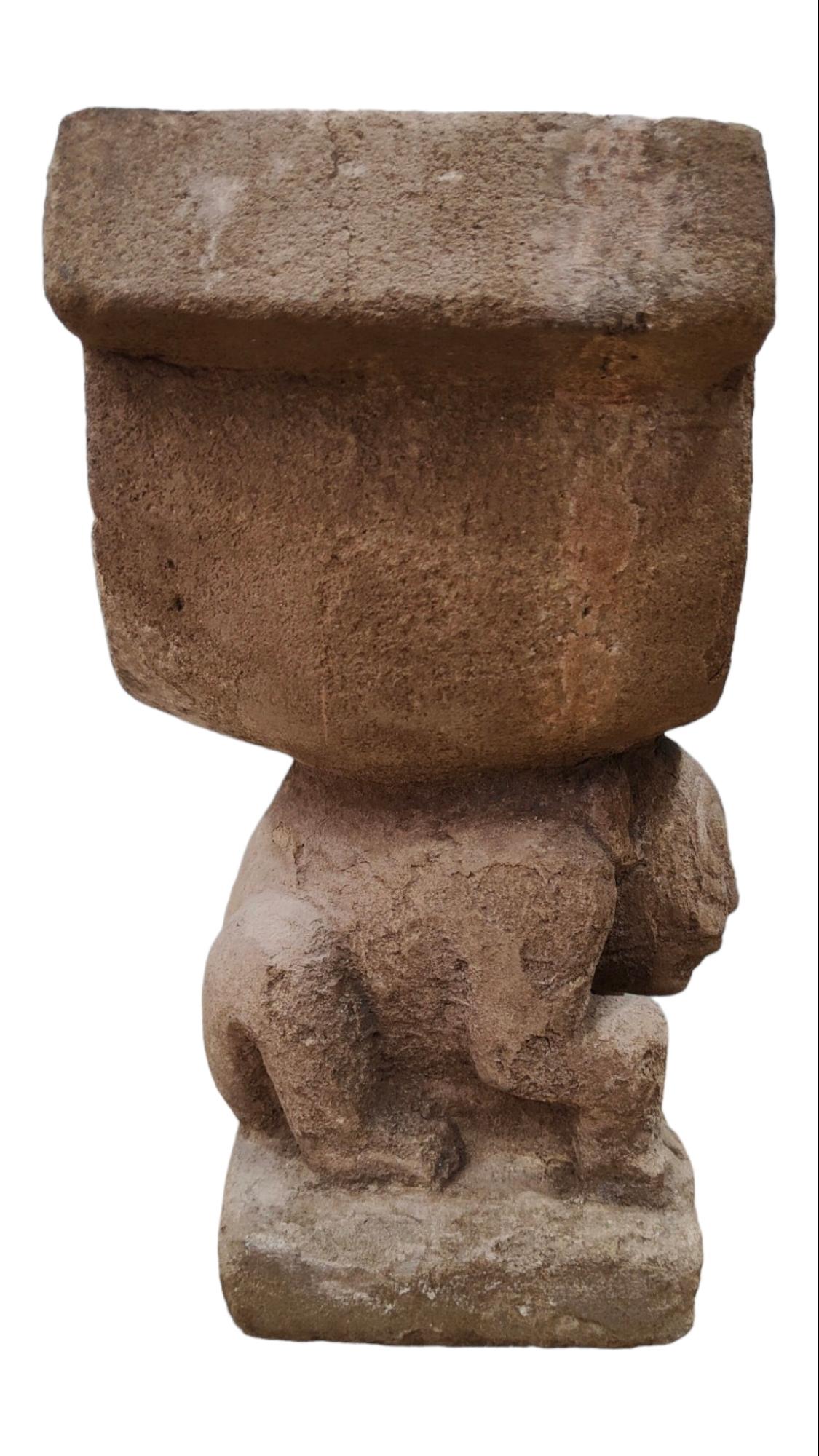 Manteña Chair of Power Cachique of Prehispanic Ecuador 900 AD For Sale 7