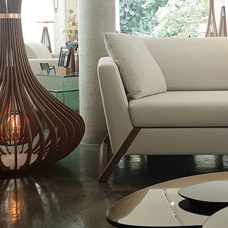 Mantiqueira Brazilian Contemporary Wood Upholstered Sofa by Lattoog 3