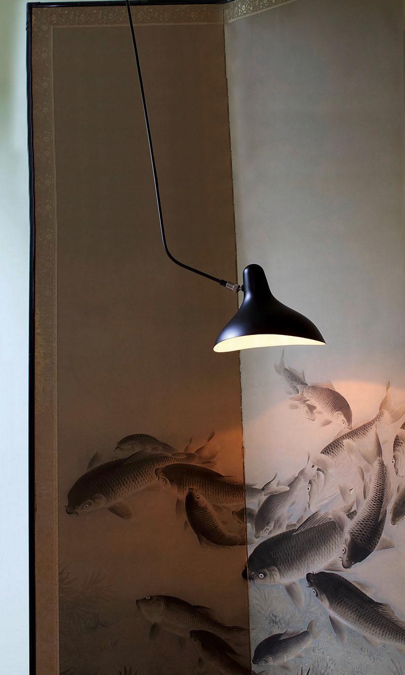 Post-Modern Mantis BS4 L Ceiling Lamp by Bernard Schottlander For Sale