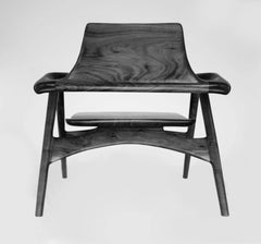 Mantis Chair in Walnut Wood, Hand-Sculpted Chair by Kokora