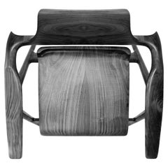 Mantis Chair in Walnut Wood, Hand-Sculpted Chair by Kokora