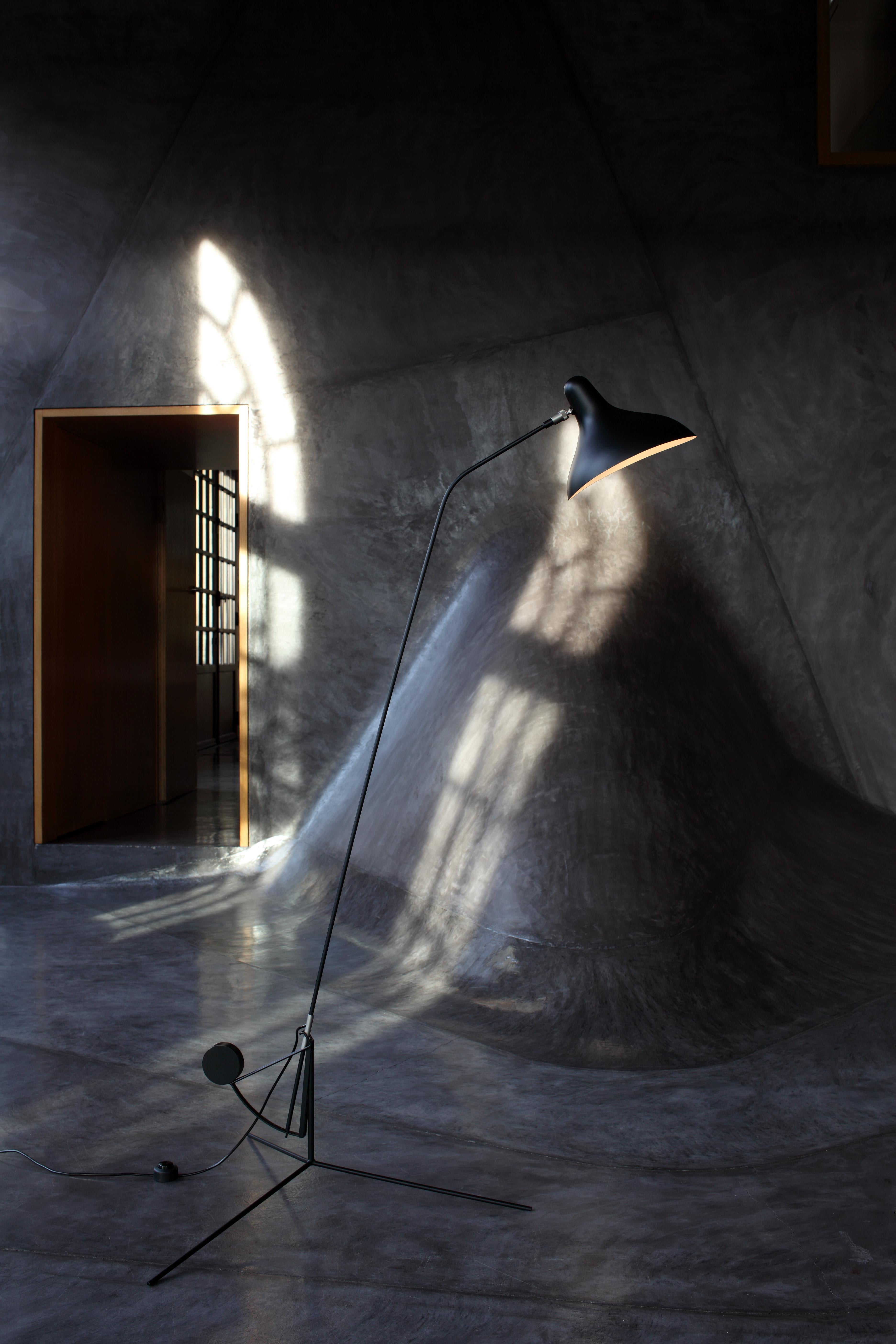 Mantis Floor Lamp Designed in 1951, Bernard Schottlander as a Tribute to Calder For Sale 2