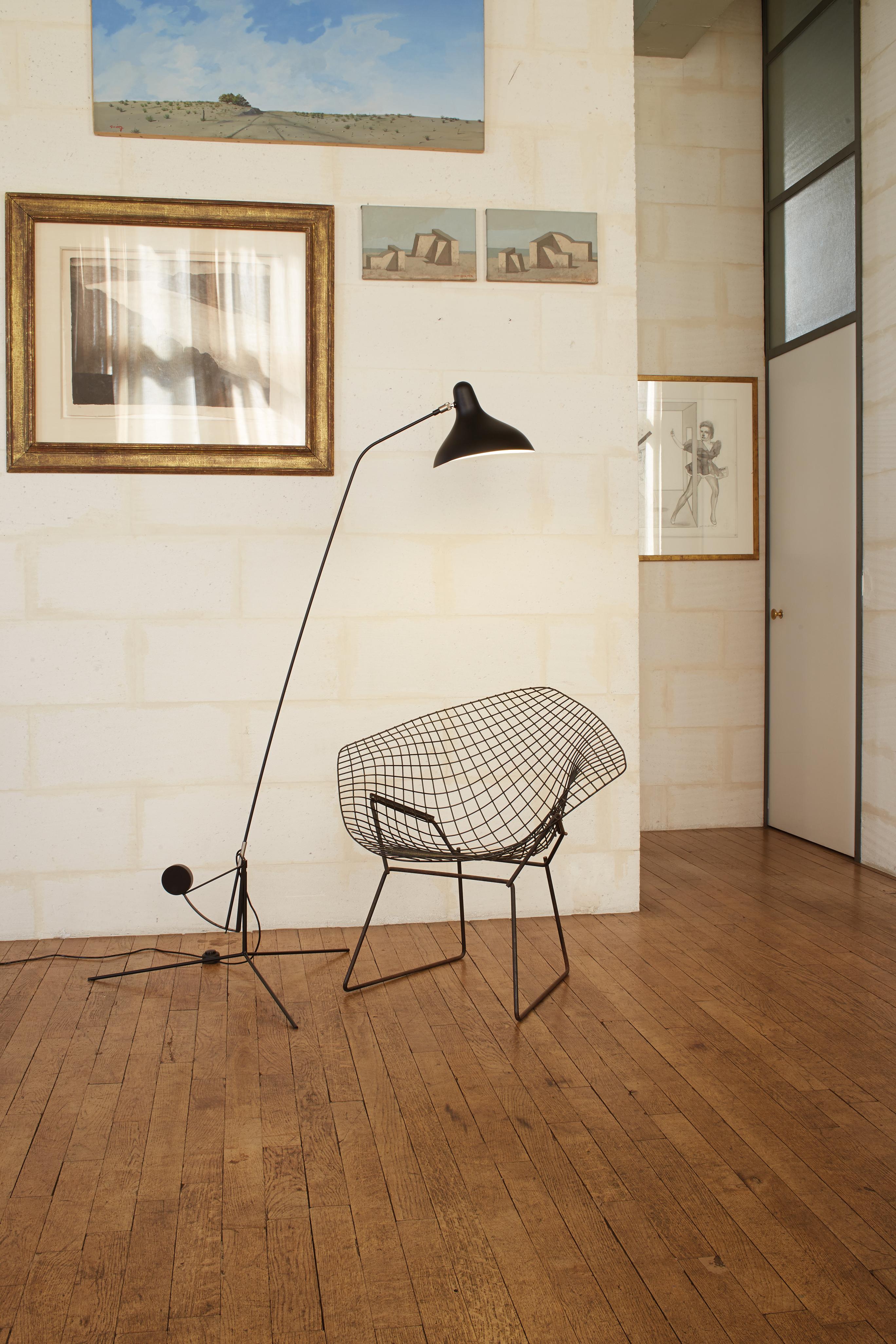 Mantis Floor Lamp Designed in 1951, Bernard Schottlander as a Tribute to Calder For Sale 1