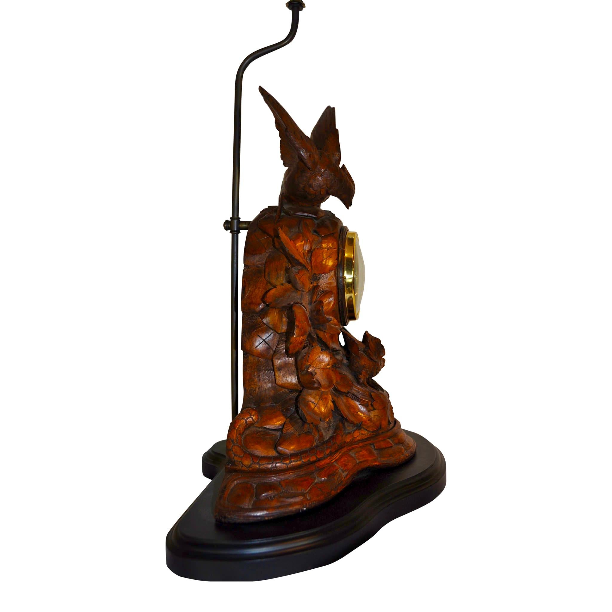 European Mantle Clock Lamp, circa 1900