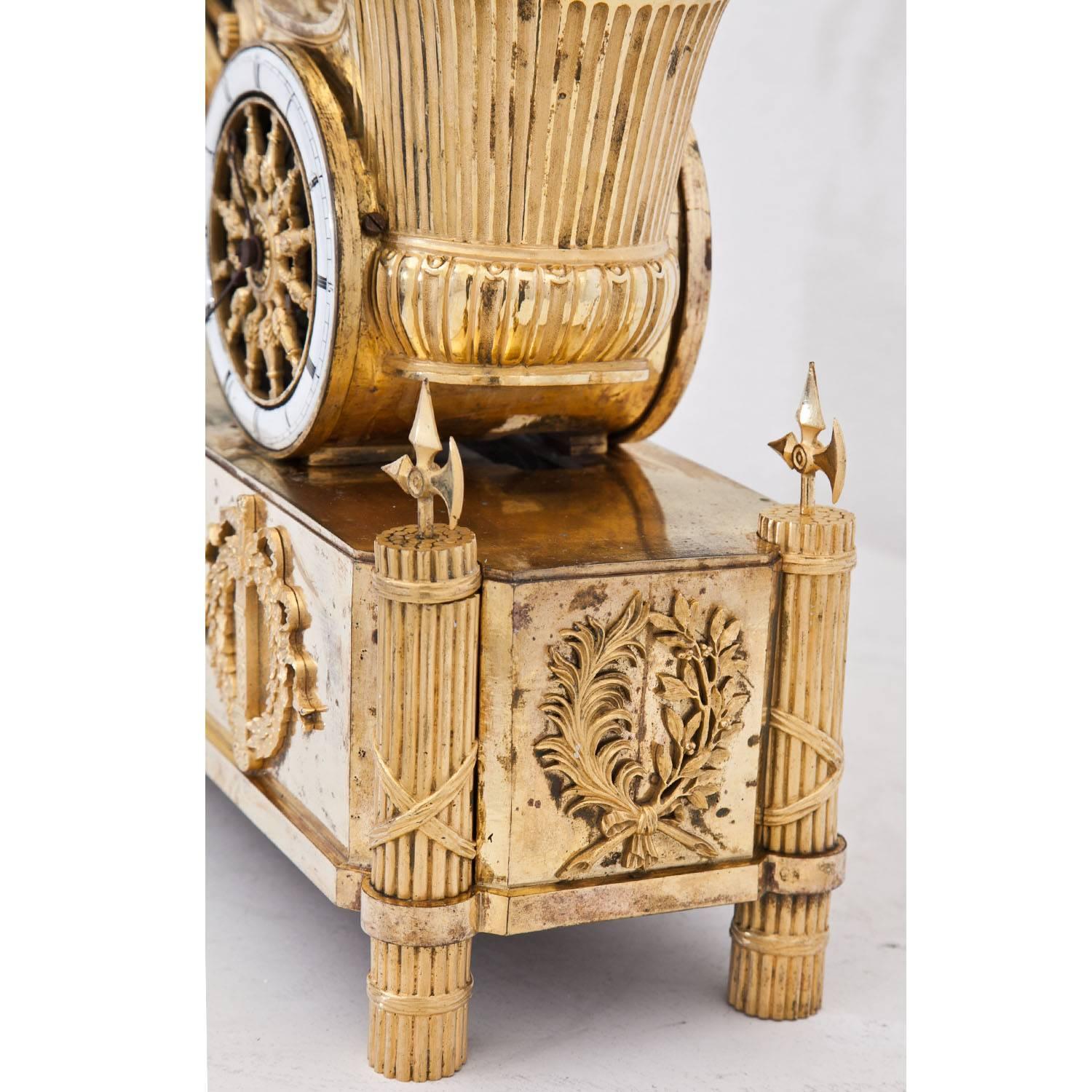 Mantle Clock with Chariot of Telemachus, Paris, Early 19th Century 4