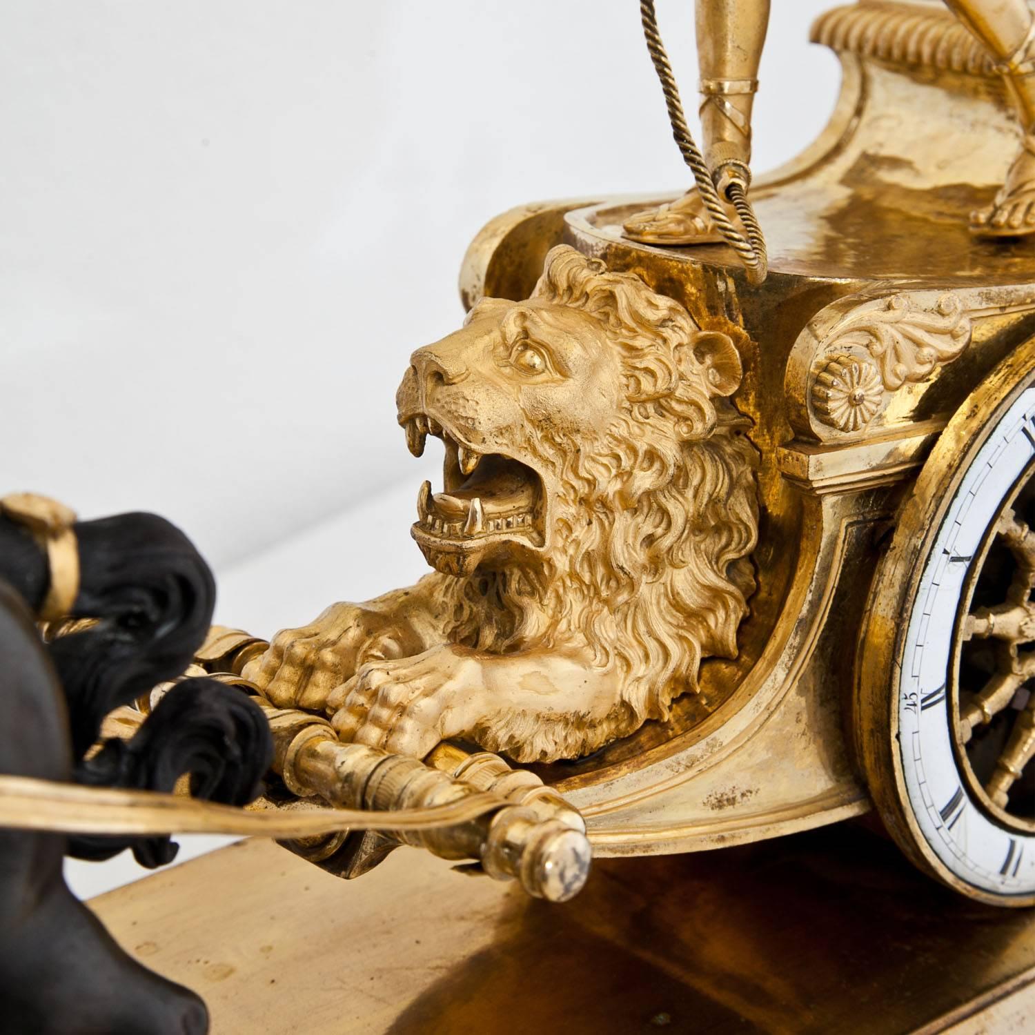 Mantle Clock with Chariot of Telemachus, Paris, Early 19th Century 2