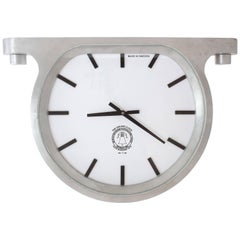 Mantle Wall Ceiling Clock Cast Aluminium Glass by Master Swedish Bell Maker