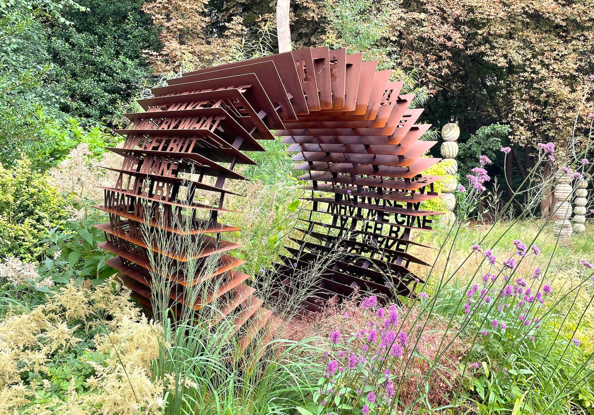 Corten-Stahl-Skulptur „Mantra Machine“ von Sapien, AKA Steve Anwar (Industriell) im Angebot