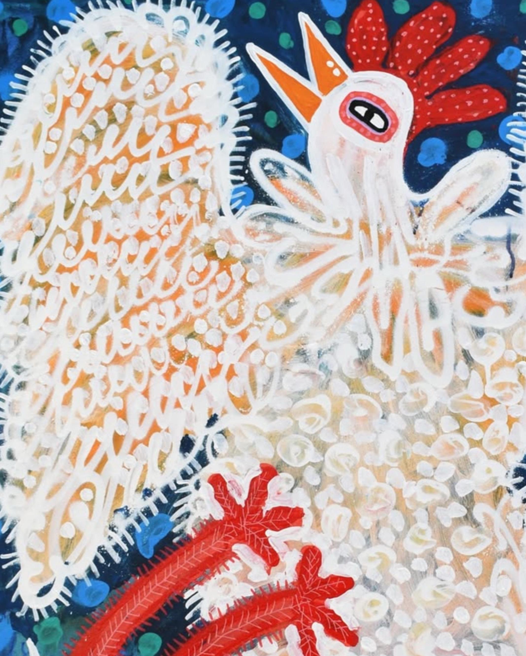 Zeitgenössische Kunst, Abstrakte Malerei
Gemischte Medien auf Leinwand
100 x 80 cm
Unterzeichnet

Über den Künstler
Manu Jorquera (1986) ist ein chilenischer bildender Künstler, der sich in seinen Arbeiten mit der Mestizen-Volkskultur Chiles und der