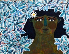 Portrait of Celeste, Contemporary Art, Abstract Painting, 21st Century