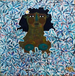 Portrait of Celeste, Contemporary Art, Abstract Painting, 21st Century