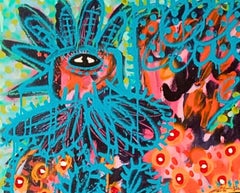 Rooster Costume II, Contemporary Art, Abstract Painting, 21st Century