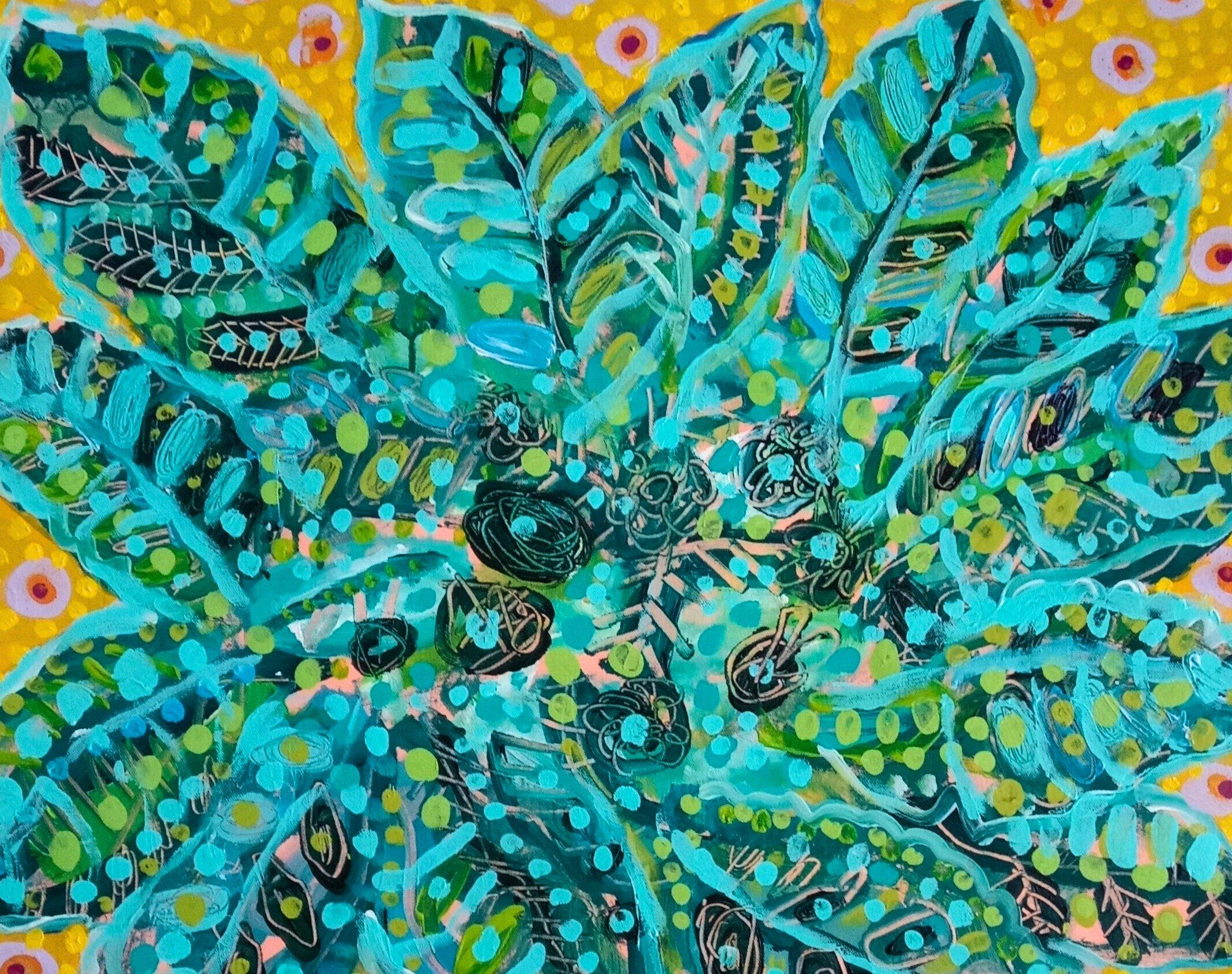 Vase, Zeitgenössische Kunst, Abstrakte Malerei, 21. Jahrhundert – Painting von Manu Jorquera