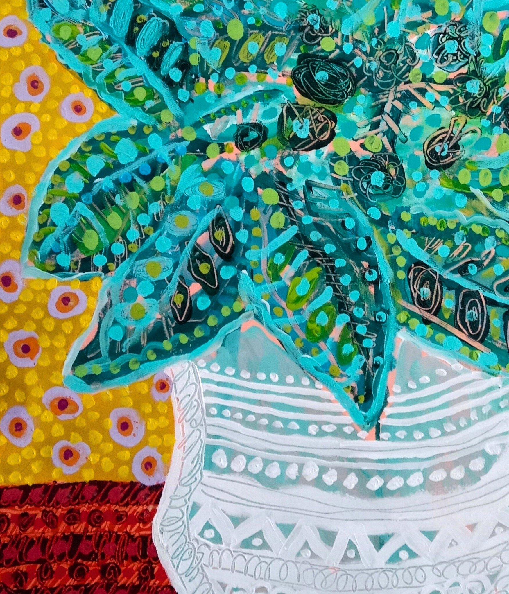 Vase, Zeitgenössische Kunst, Abstrakte Malerei, 21. Jahrhundert im Angebot 2