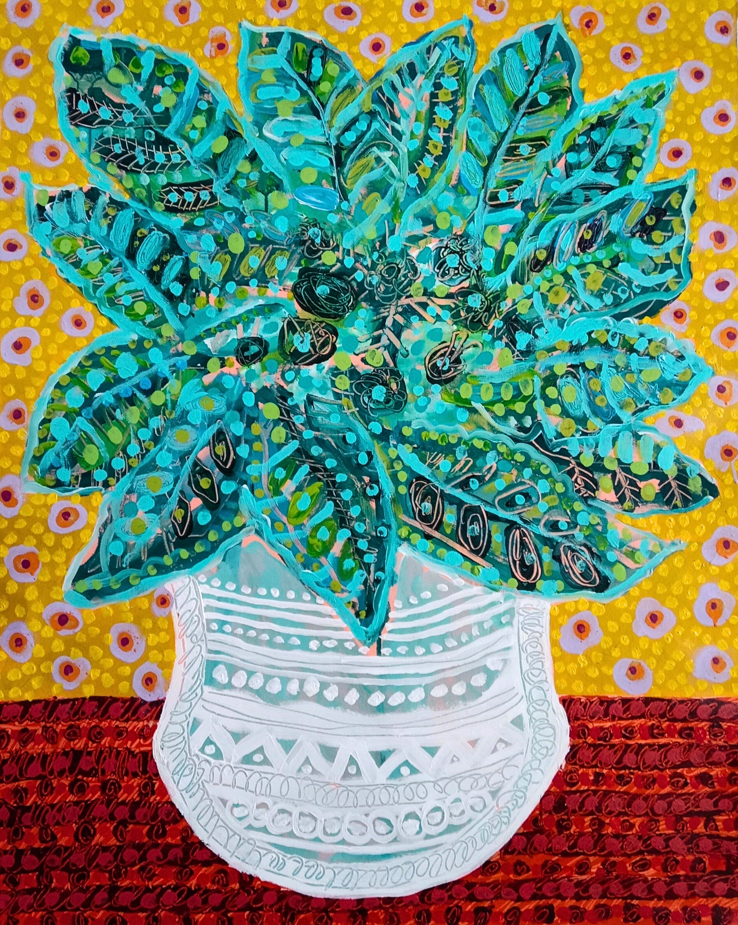 Vase, Contemporary Art, Abstract Painting, 21st Century