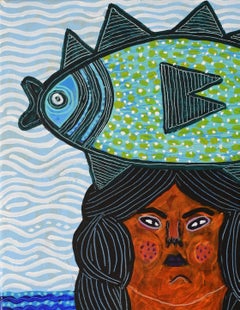 Woman Of Sea, Contemporary Art, Abstract Painting, 21st Century