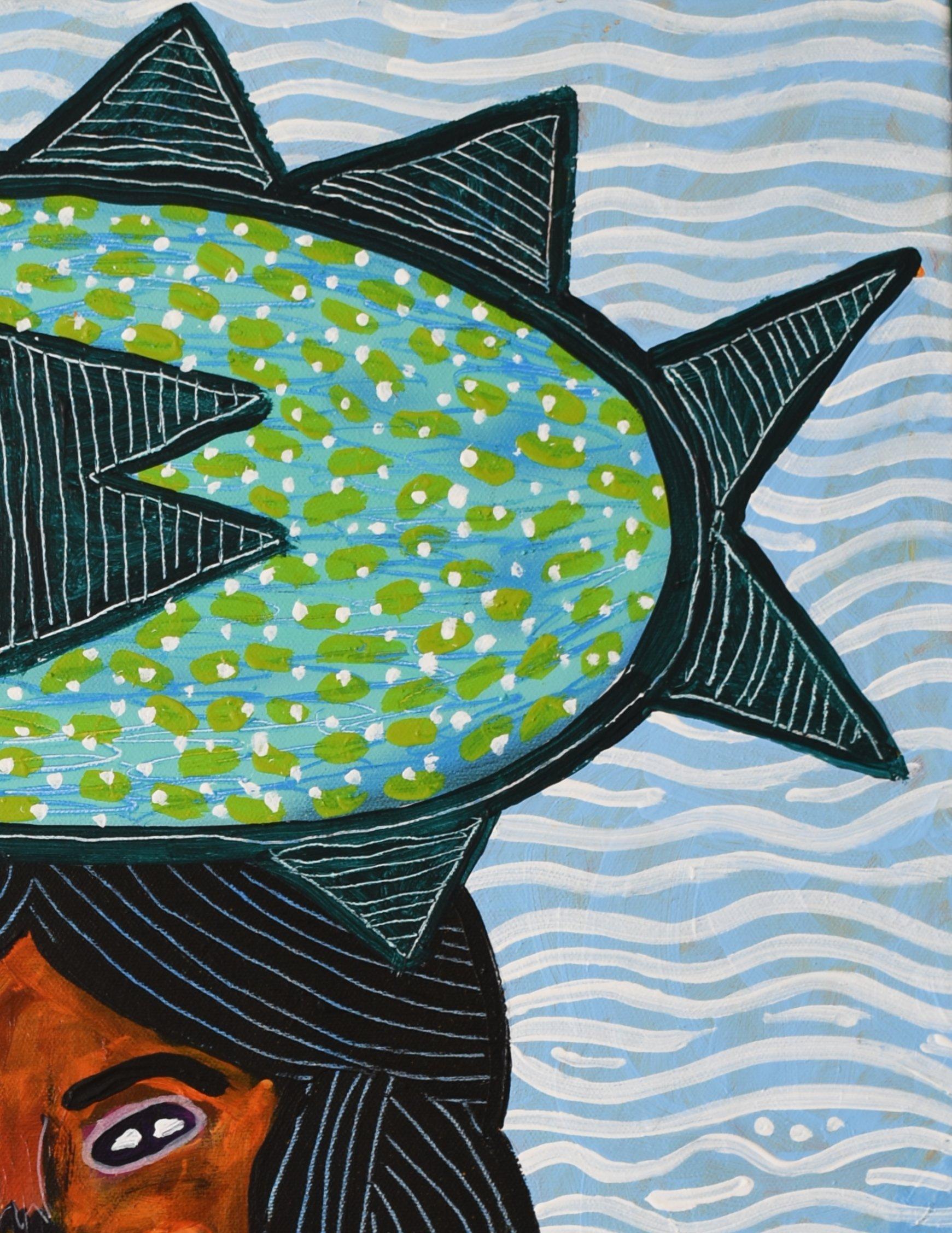 Mujer De Mar, Arte Contemporáneo, Pintura Abstracta, Siglo XXI - Painting Abstracto de Manu Jorquera