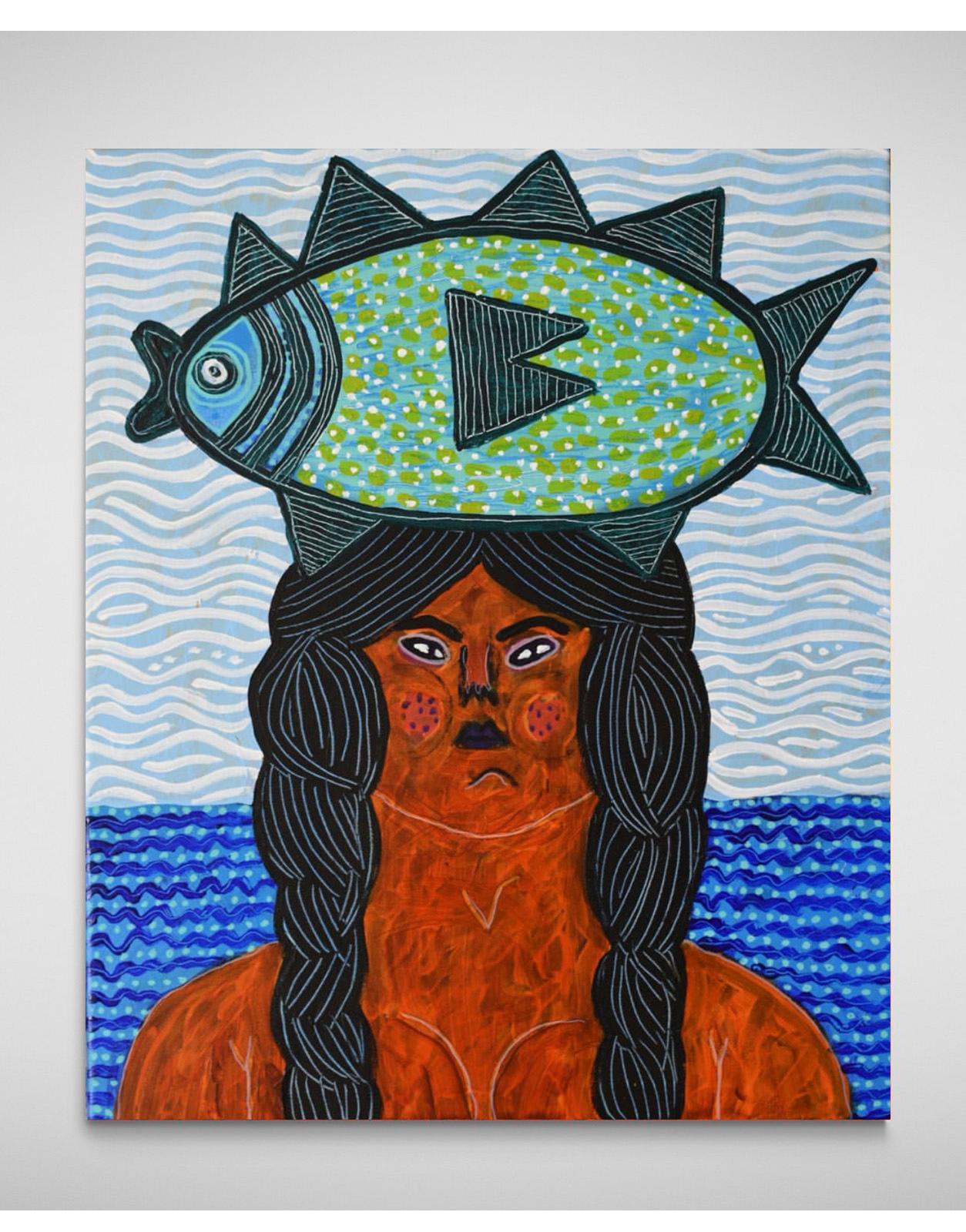 Mujer De Mar, Arte Contemporáneo, Pintura Abstracta, Siglo XXI en venta 2